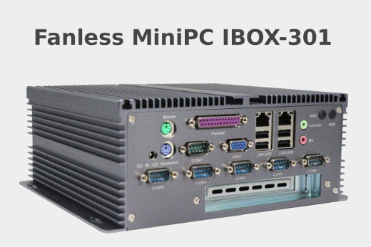 Industrial computer Fanless MiniPC IBOX-301